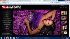 Lee Spencer Photography Website Screen shot